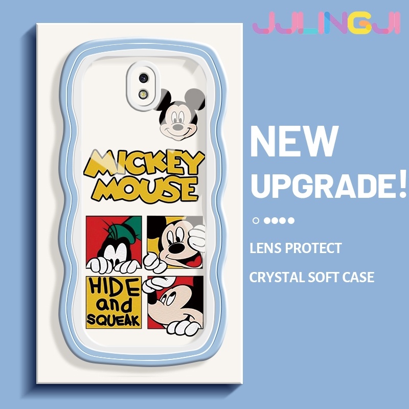 Ốp Điện Thoại Hình Chuột Mickey Viền Lượn Sóng Cho Samsung J7 Pro J7 2017 J7 2018 Samsung J7 Pro J7 2017 J7 2018