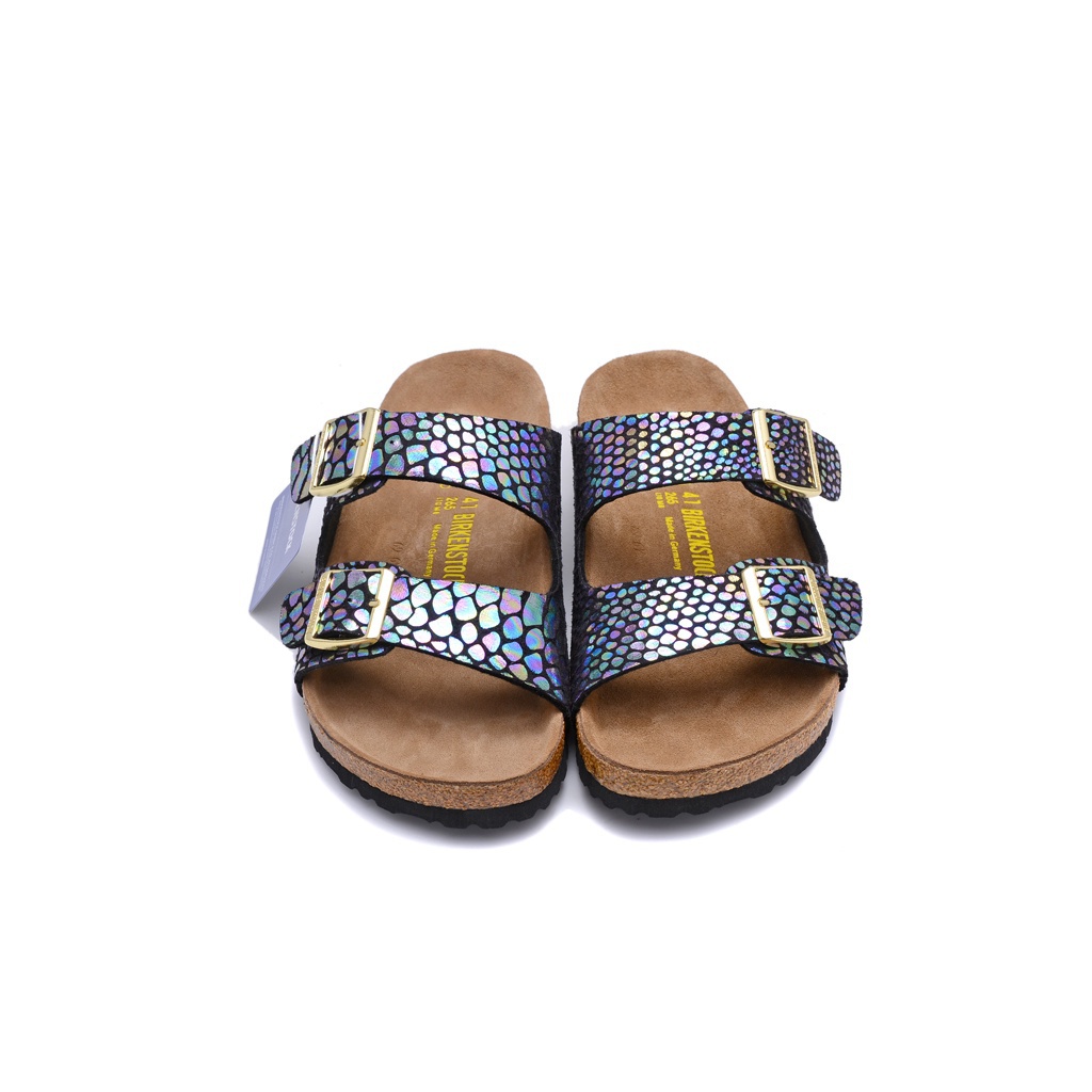 Giày sandal Birkenstock Chất Liệu Da Thoáng Khí Chống Trượt Thời Trang Cho Nam Và Nữ