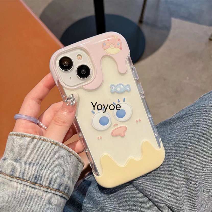 Ốp Điện Thoại Trong Suốt Chống Sốc Họa Tiết Hoạt Hình Cho iPhone 14 13 12 11 Pro Max X Xs XR Max 14 Plus