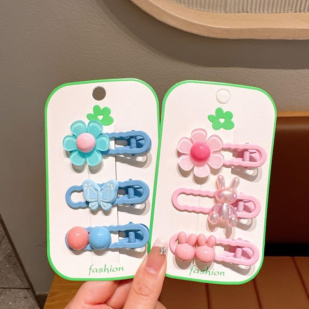 Kẹp Tóc Mái Hình Nơ / Gấu Hoạt Hình Dễ Thương Cho Bé Gái