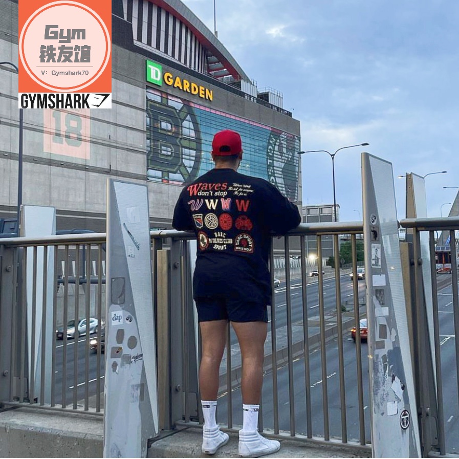 Áo Thun cotton Tay Ngắn Dáng Rộng Họa Tiết Sóng DARCSPORT Thời Trang Cho Nữ