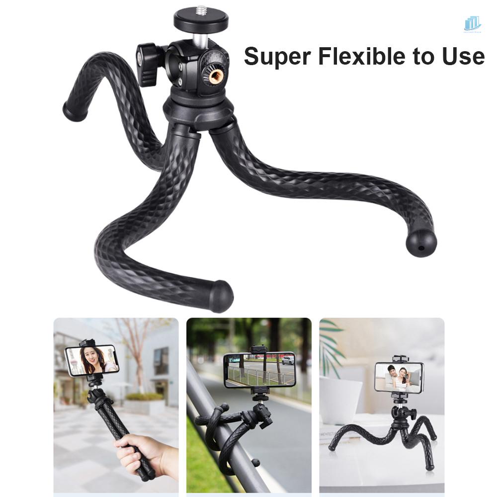 Chân Tripod Bạch Tuộc Linh Hoạt Với Ốc Vít 1 / 4 Inch Và Giá Đỡ Chịu Tải 1.5kg Cho Điện Thoại / Máy Ảnh