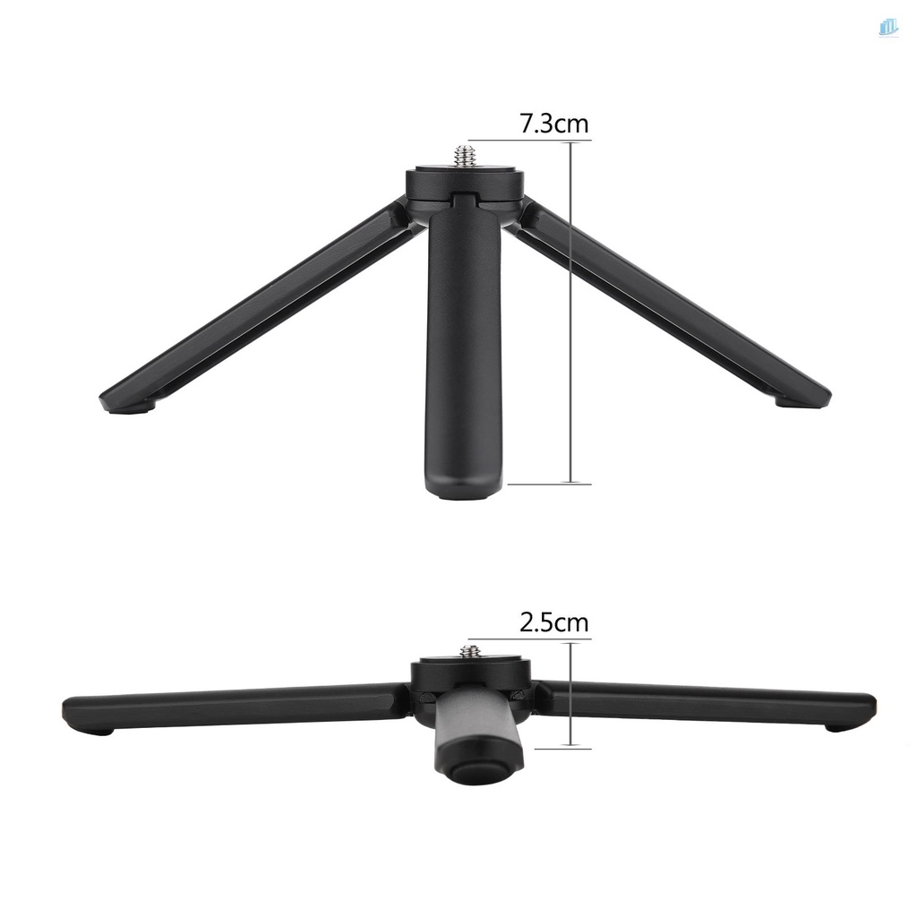 Giá Đỡ Ba Chân Mini Để Bàn Bằng Hợp Kim Nhôm Kèm Ốc Vít 1 / 4 Inch Cho Máy Ảnh DSLR ILDC