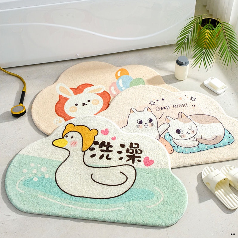 Hellojimmyhome Thảm lót cửa chùi chân Chống Trượt Thấm Hút Tốt