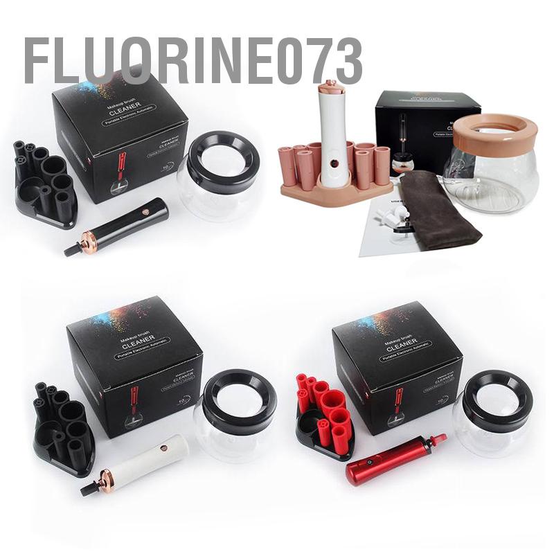 Fluorine073 Máy làm sạch cọ trang điểm sấy mỹ phẩm quay tự động có thể điều chỉnh tốc độ cao