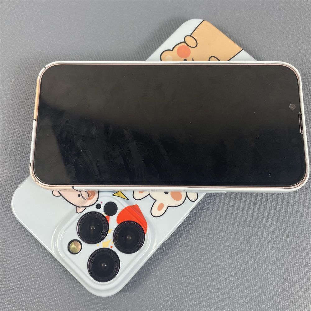 Ốp Điện Thoại Cứng Họa Tiết Hoạt Hình Dâu Tây Dễ Thương Cho Iphone11 xsmax 12 / 14pxr / Film TWZD 11