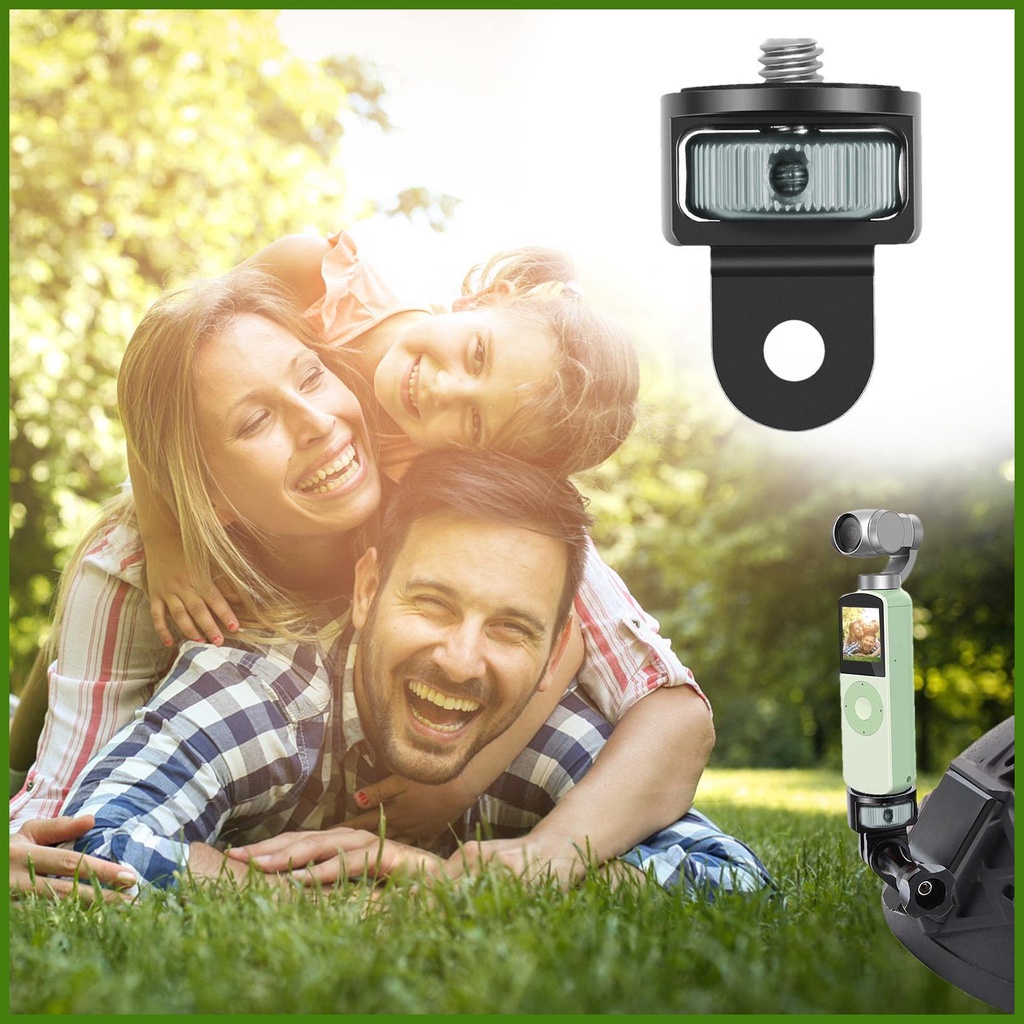 Bộ Chuyển Đổi Gậy Ba Chân Bằng Nhôm Với Đệm Cao Su Chống Trượt Tùy Chỉnh Kèm Ốc Vít Cho Máy Ảnh Hành Động