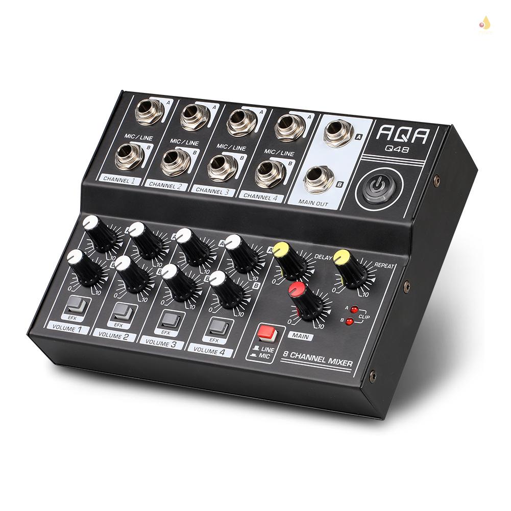 Dụng Cụ Trộn Âm Thanh Hai Đầu Đa Năng 8 Kênh USB