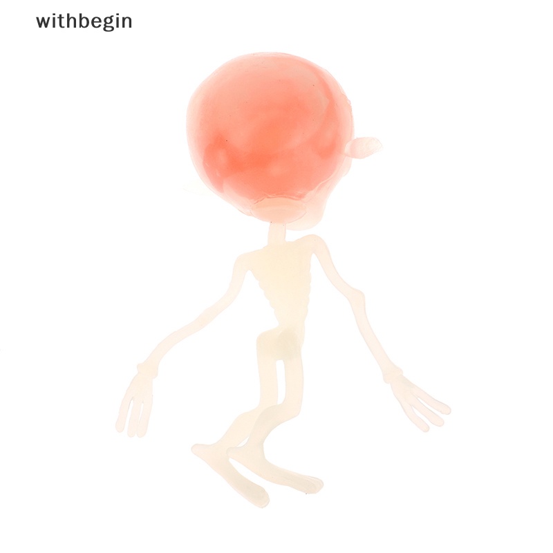 Đồ Chơi Quả Bóng Bóp Hình Đầu Lâu Người Ngoài Hành Tinh Phong Cách Gothic Cho Halloween