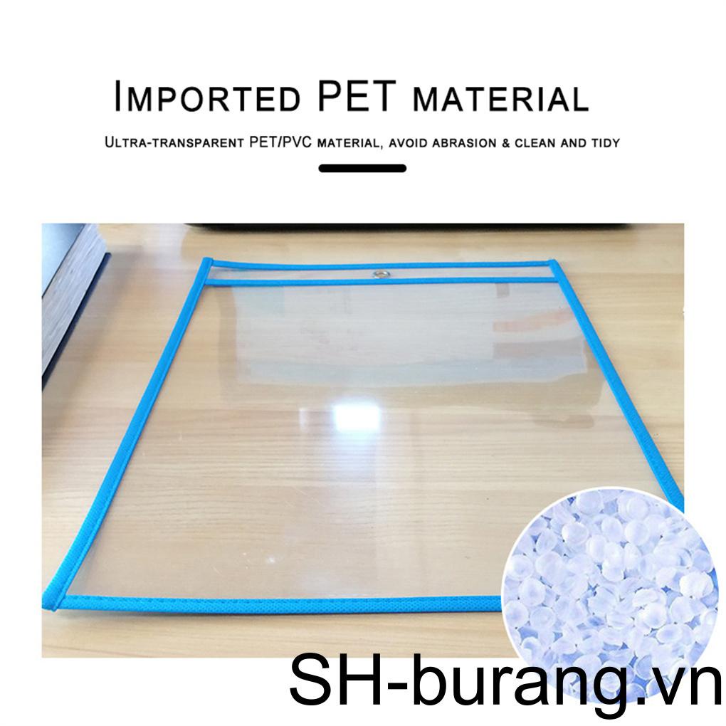 Set 10 Tấm Giấy Bọc Bảo Vệ Bảng Viết Trong Suốt Tiện Dụng Cho Nhà Trẻ / Văn Phòng