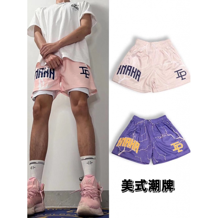 Inaka Power Quần Short Thể Thao Bóng Rổ Dáng Rộng Khô Nhanh Phong Cách Đường Phố Mỹ