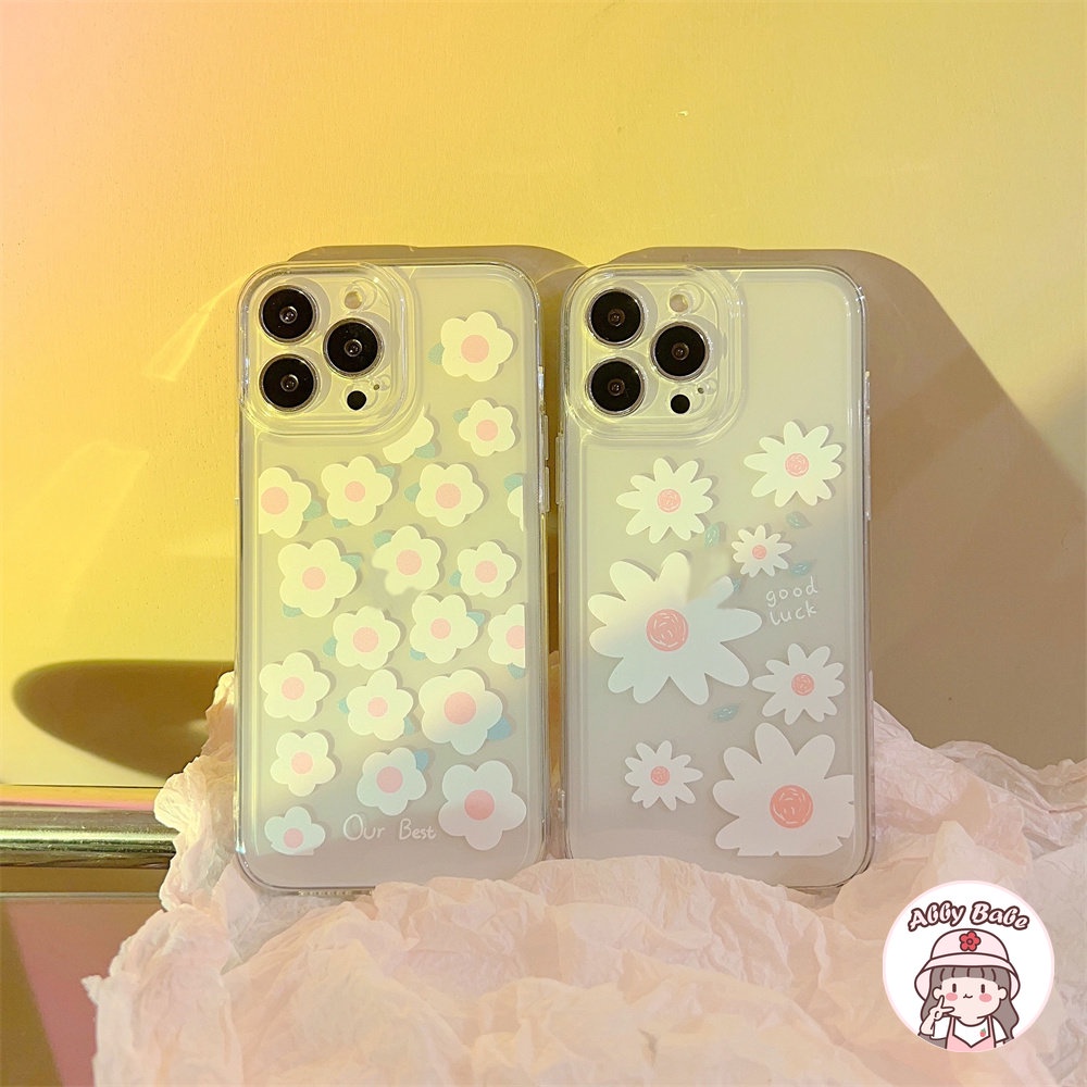 Ốp Điện Thoại TPU Mềm Chống Sốc Họa Tiết Hoa Cúc Cho IPhone 14 Pro Max 11 12 11 Pro Max X XS 7Plus