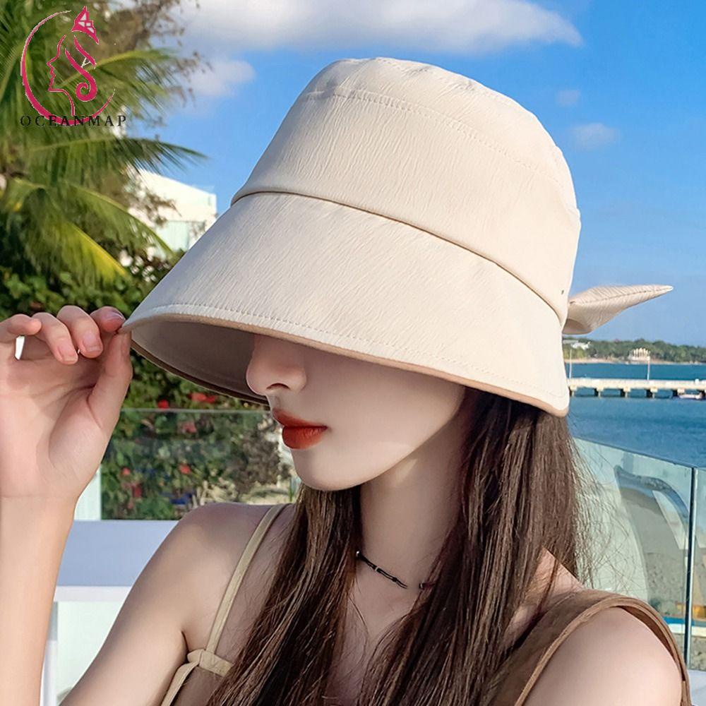 Nón Tai Bèo Rộng Vành Che Nắng Màu Sắc Đơn Giản Thời Trang Đi Biển Mùa Hè