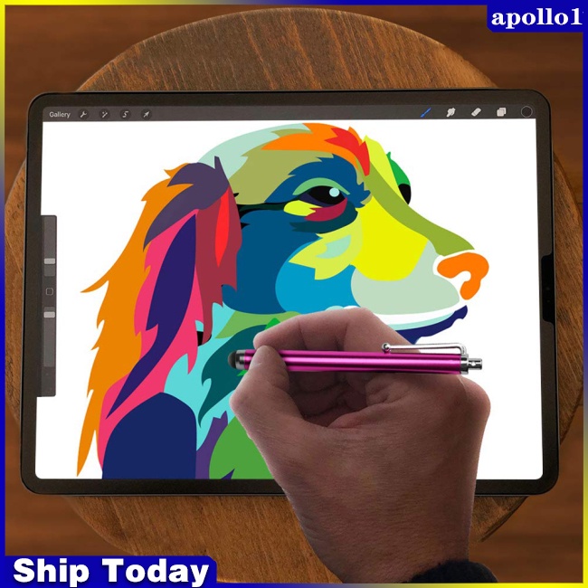 Bút Cảm Ứng Màn Hình Bằng Hợp Kim Nhôm Kèm Kẹp Chuyên Dụng Cho Máy Tính Bảng