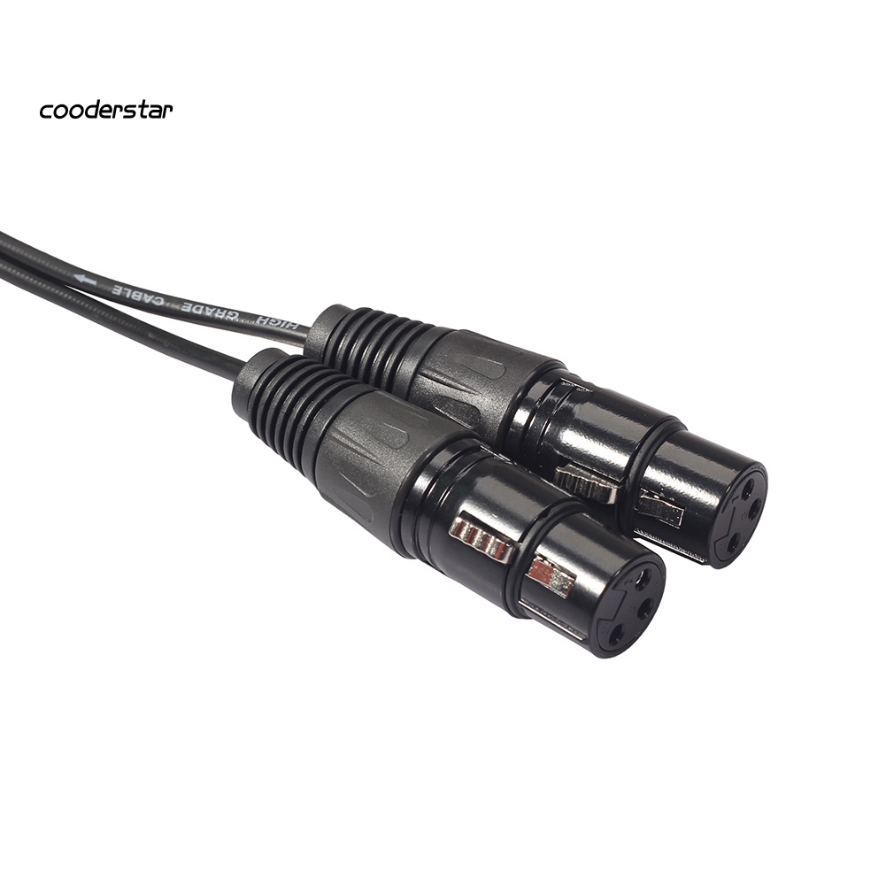 Dây Cáp Âm Thanh 1.5M 2 RCA Male Sang 2 XLR 3Pin Female