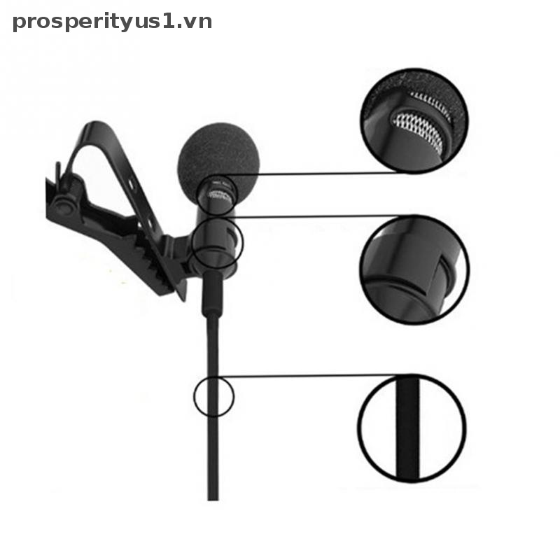 Micro prosperityus1] Jack Cắm 3.5mm Có Kẹp Tiện Dụng Cho Điện Thoại / Máy Tính