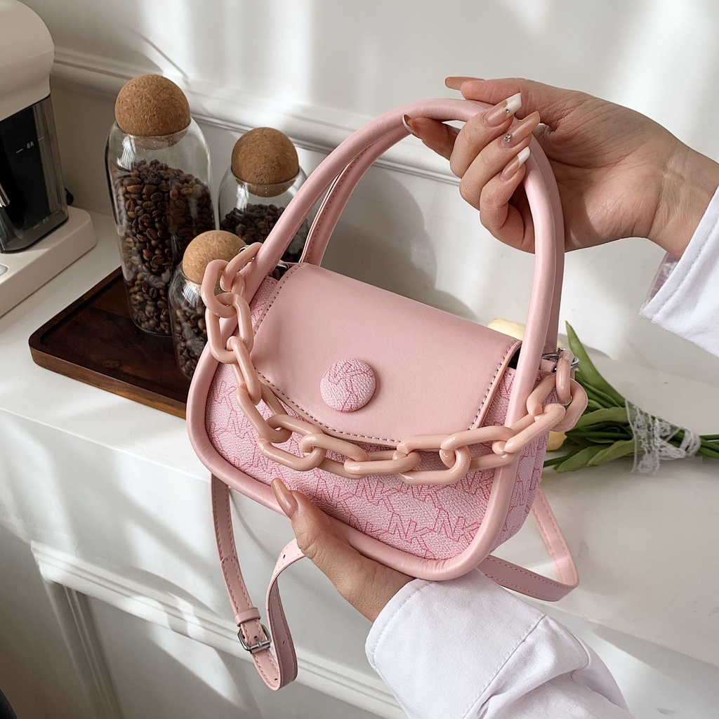 Túi Đeo Chéo Hình Vuông Nhỏ Cầm Tay Mẫu Mới 2023 Phong Cách niche Thời Trang Mùa Hè Dành Cho Bạn Nữ AC2347