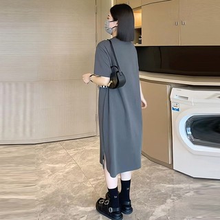 [Plus Size] (40-150kg) Đầm Ngắn Tay Che Bụng Cỡ Lớn