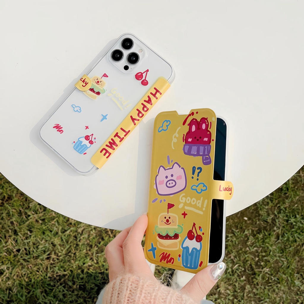 Ốp Điện Thoại Silicon tpu Mềm Trong Suốt Họa Tiết Hoạt Hình Bảo Vệ Toàn Diện Cho iPhone 14 13 12 11 PRO MAX