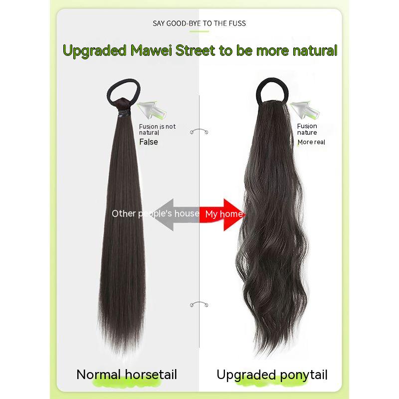 Tóc Giả Thắt Bím Đuôi Ngựa Dài Nhẹ Nhàng Tự Nhiên Dễ Thương Dành Cho Nữ