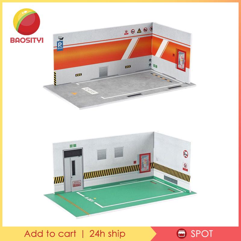 Ốp Lưng Trưng Bày Phong Cảnh Bãi Đỗ Xe Hơi Tỉ Lệ 1 / 24 Trang Trí Nội Thất