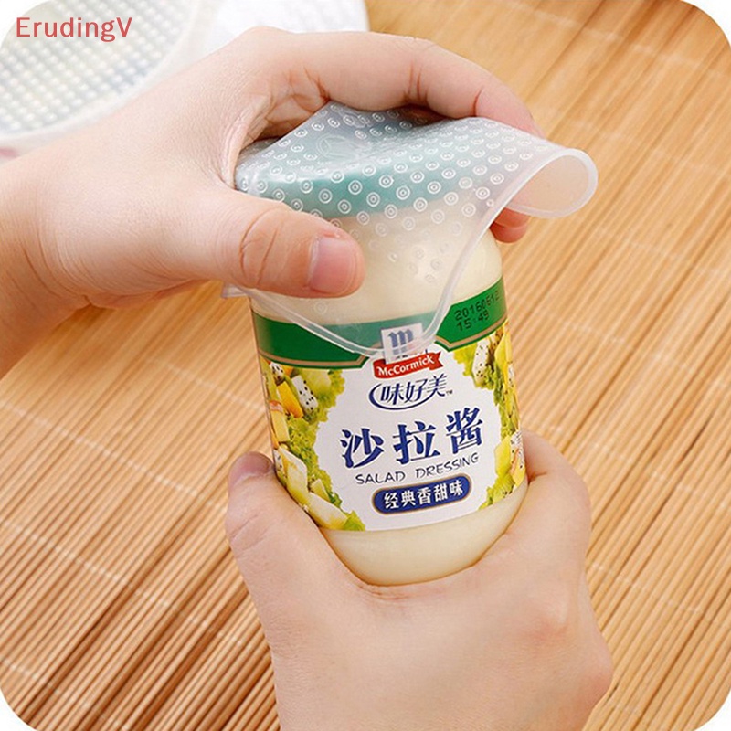 Bộ 4 Nắp Silicone Co Giãn Đậy Tô Thức Ăn Tái Sử Dụng Được