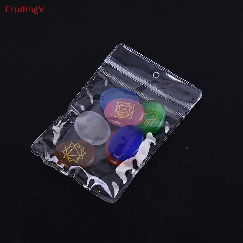[ErudingV] Bộ 7 Viên Đá Chakra Pha Lê Chạm Khắc Chữa Bệnh