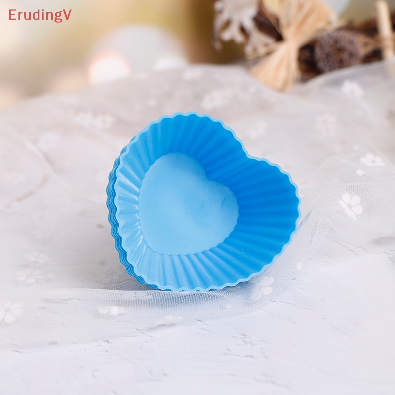 Bộ 7 Khuôn Silicone Làm Bánh Muffin Chống Nhiệt Có Thể Tái Sử Dụng
