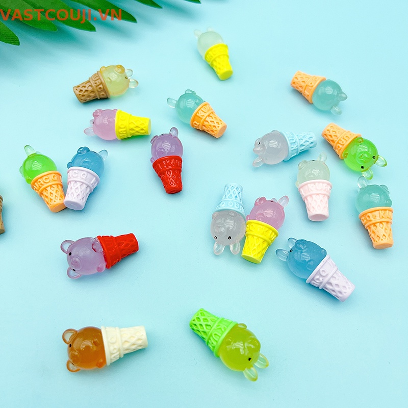 Set 2 Gấu Bông Phát Quang Trang Trí Tiểu Cảnh