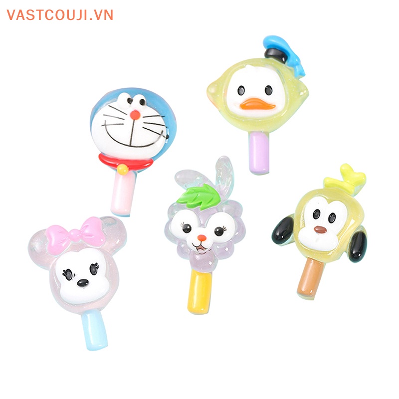 Set 2 Que Kem Dạ Quang Mini Bằng Nhựa Resin Trang Trí Ốp Điện Thoại DIY