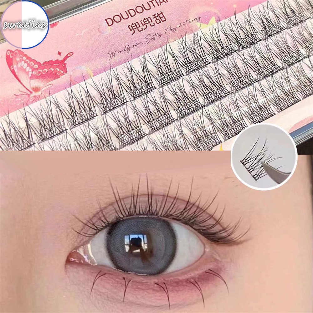 Hàng Có Sẵn Bộ Lông Mi Giả Đuôi Cá Siêu Mịn Tự Dính Trang Điểm Chuyên Nghiệp Tự Nhiên