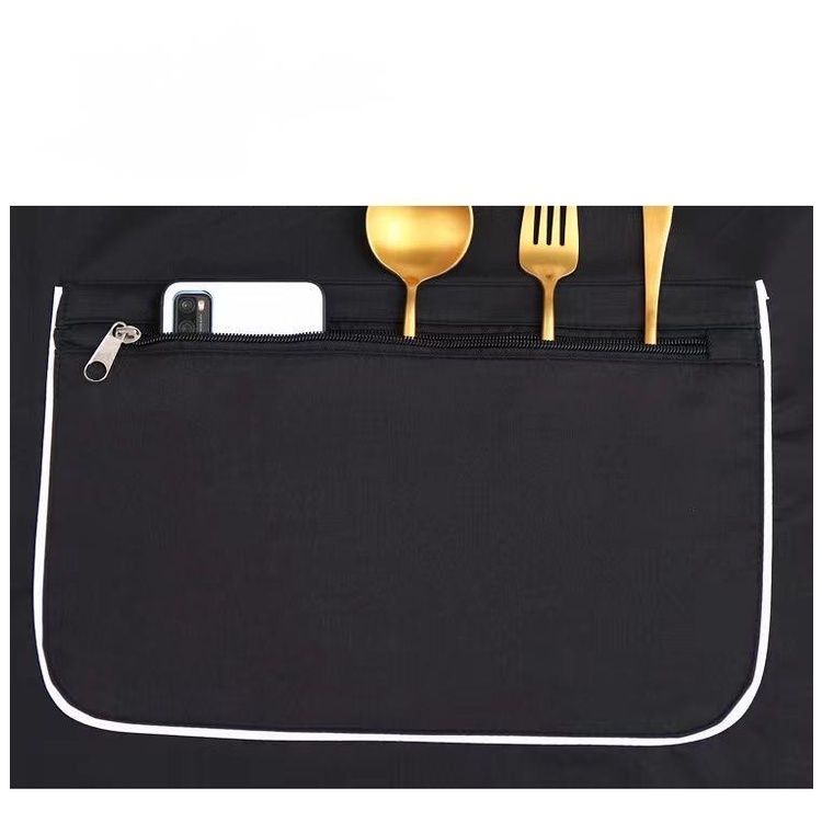 Tạp Dề Có Túi Khóa Kéo Thoáng Khí Chống Thấm Nước / Dầu Thời Trang Cho Nam Và Nữ