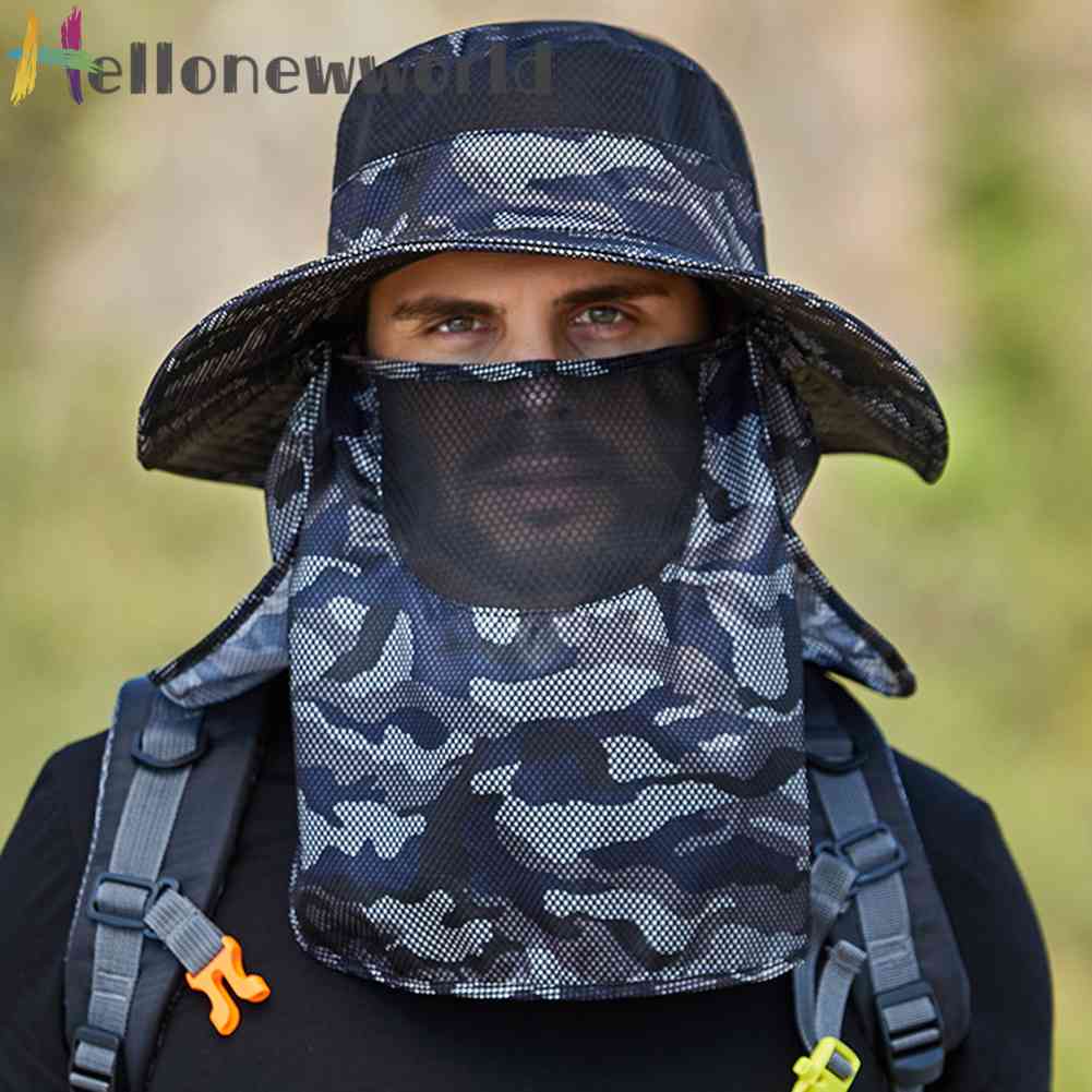 Mũ Polyester Chống Tia UV Bảo Vệ Khuôn Mặt Có Thể Điều Chỉnh Dành Cho Làm Vườn