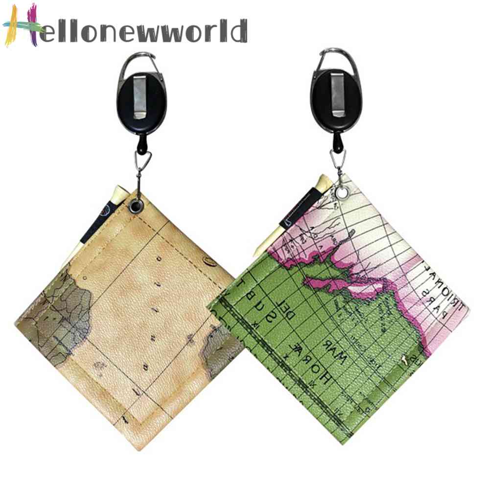 Khăn Lau Chùi Vệ Sinh Bóng Golf Hình Vuông Bằng PU