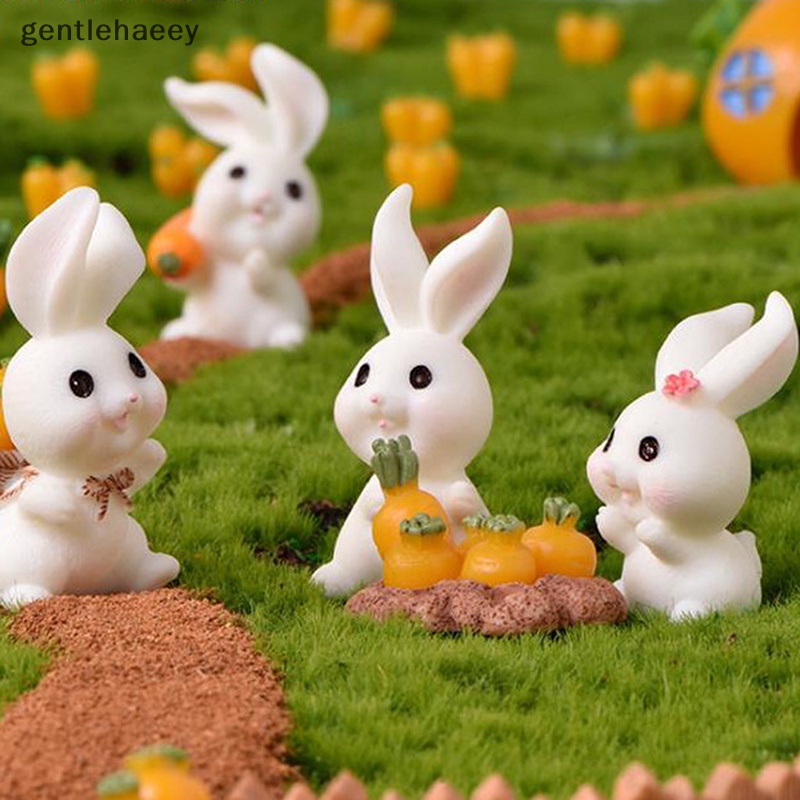 Mô Hình Thỏ Mini Trang Trí Tiểu Cảnh DIY