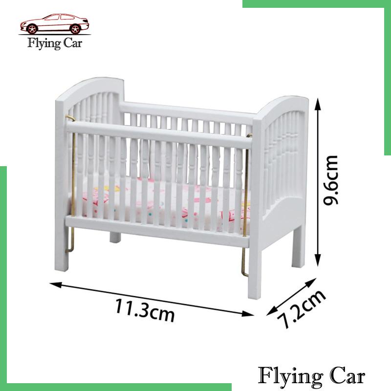 Nôi Em Bé Bằng Gỗ 1: 12 Cho Nhà Búp Bê [Lzdjfmy2]