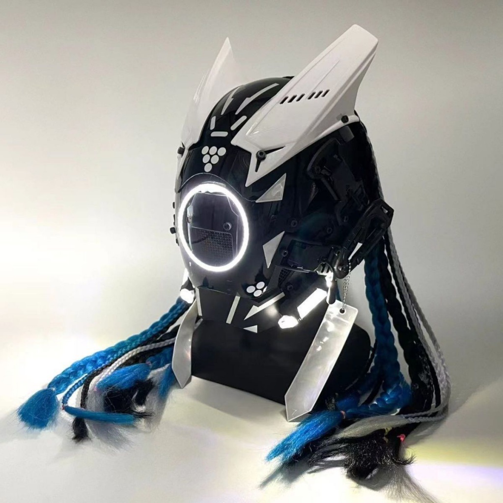 Mặt Nạ Cyberpunk Phát Quang Dùng Làm Đạo Cụ Chụp Ảnh