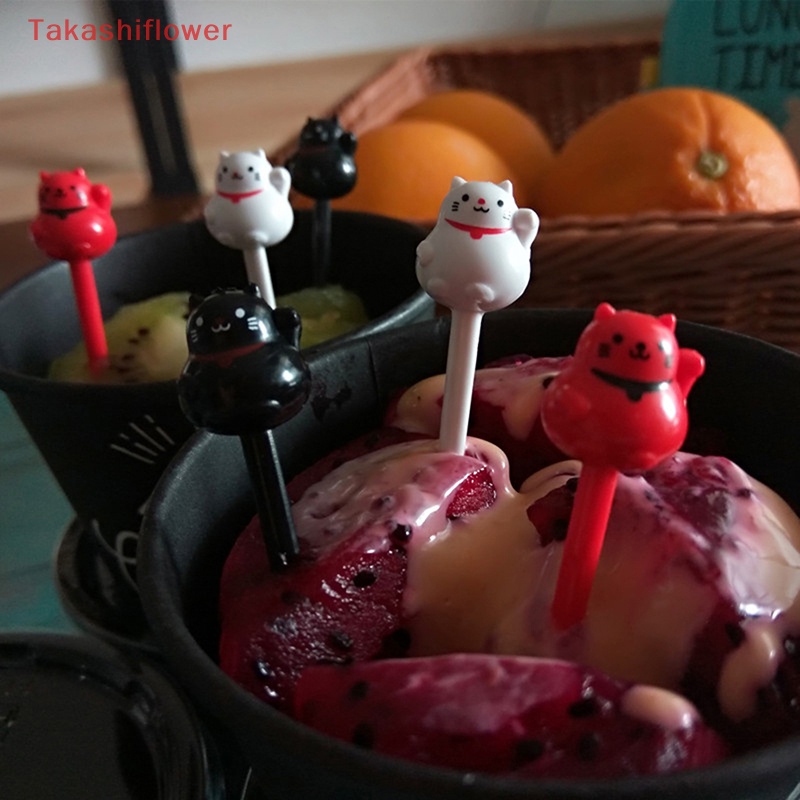 Bộ 6 Nĩa Ăn Trái Cây Hình Động Vật Hoạt Hình Dễ Thương