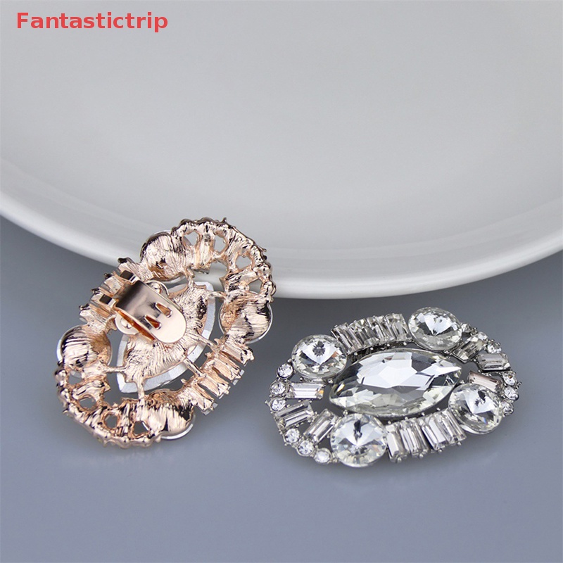 [Fantastictrip] Kẹp Giày Đính Đá Pha Lê Lấp Lánh Đơn Giản Dành Cho Nữ Mới