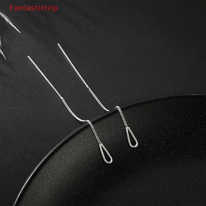 [Fantastictrip] Khuyên Tai Dáng Dài Tua Rua Phong Cách Đơn Giản Hợp Thời Trang Cho Nữ Mới