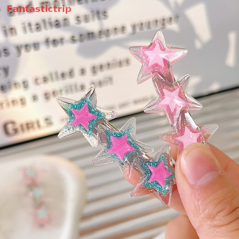 Kẹp Tóc Ngôi Sao Lấp Lánh Y2K Thời Trang Cho Nữ