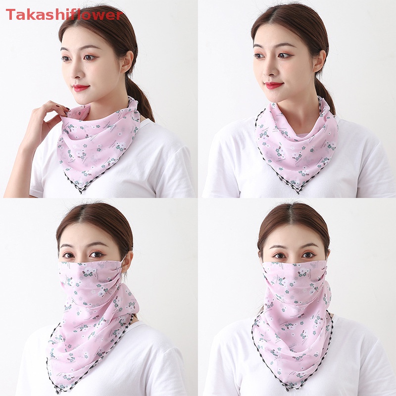 1 Khẩu Trang Chống Nắng Chống Bụi Bằng Lụa Cho Nữ (Takashiflower)