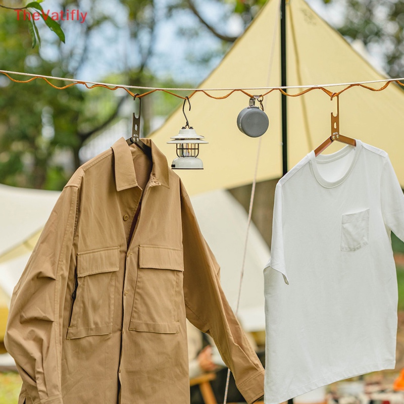 Móc Treo Quần Áo [Thevalifly] Bằng Hợp Kim Nhôm Nhỏ Gọn Nhẹ Dễ Dàng Gấp Mở