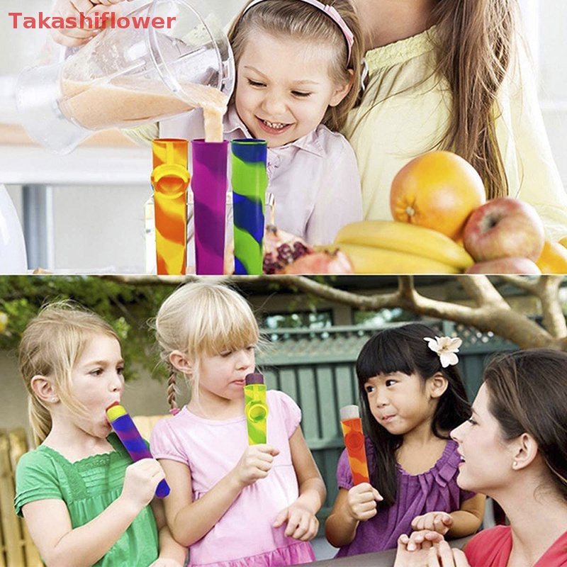 Khuôn Silicone Làm Kem Que DIY Tiện Dụng