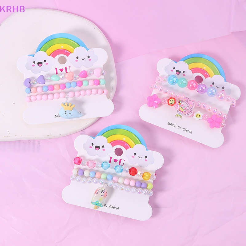 1 Vòng Tay Chuỗi Hạt Dễ Thương Cho Bé Gái Mới