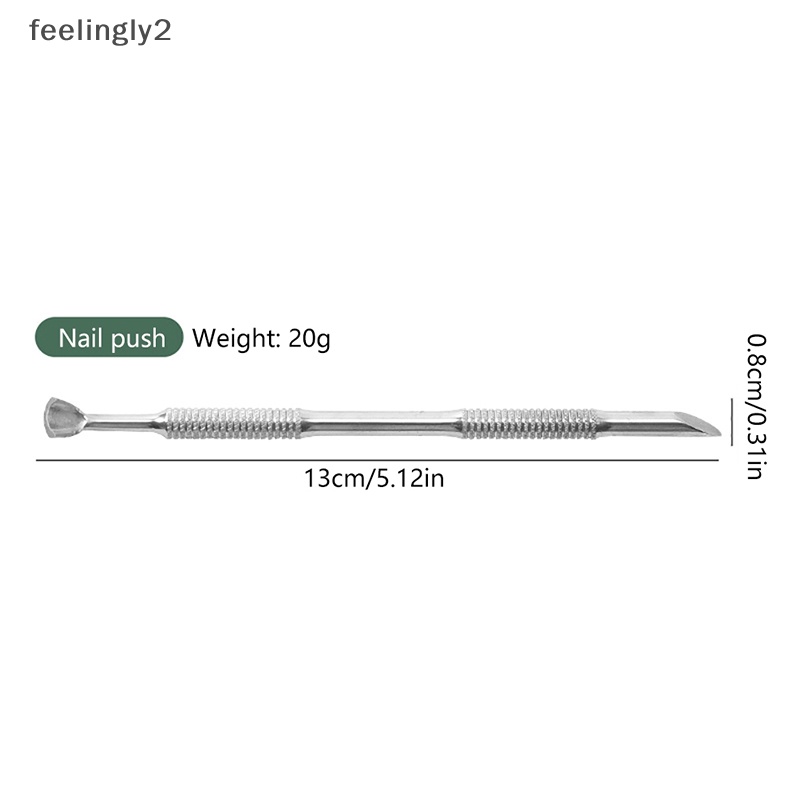 Muỗng Hai Đầu Bằng Thép Không Gỉ Chuyên Dụng Cho Làm Móng