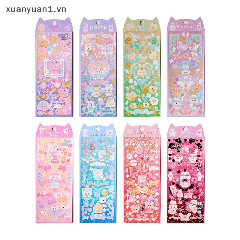 Miếng Dán Trang Trí Hình Động Vật Hoạt Hình Đáng Yêu