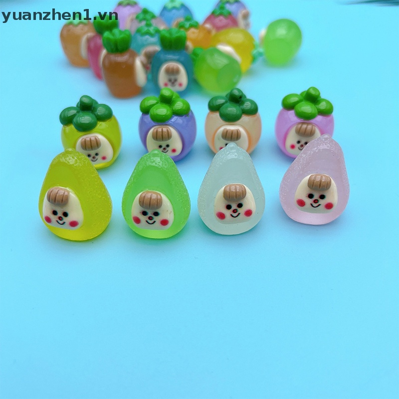 1 Đồ trang trí Quả Bơ / Dứa Dorami Mini Phát Sáng Dùng Để Trang Trí