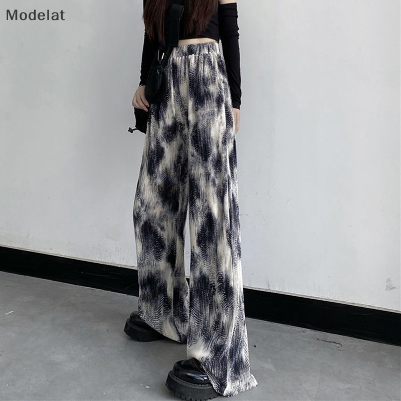 Mfc Quần ống rộng In Họa Tiết Phong Cách Harajuku Đường Phố Vintage Dành Cho Nữ