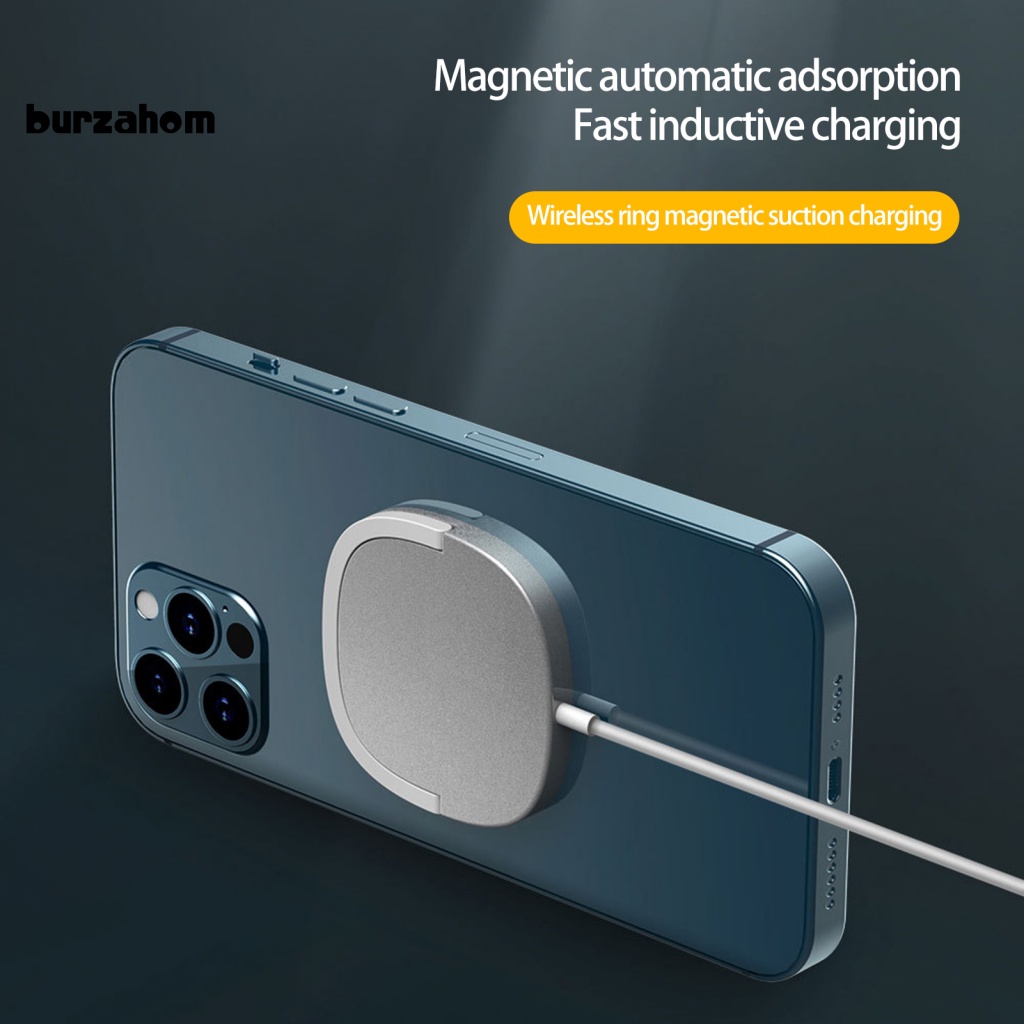 1 Bộ Đệm Sạc Nhanh Không Dây USB 2 Trong 1 Có Khóa Nam Châm Tự Động Đa Năng Cho Văn Phòng